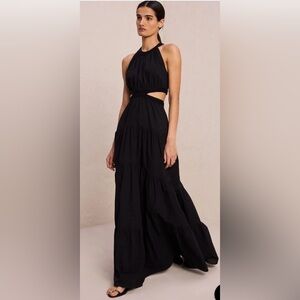 A.L.C. Black Casey Maxi Dress